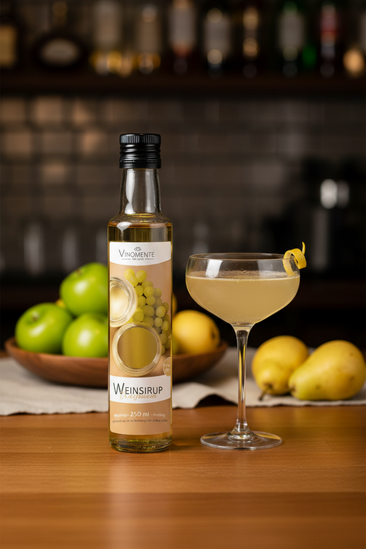 Weinsirup - Weißwein fruchtig - 250ml - Süße Weißweinnoten für Dessert & Drinks