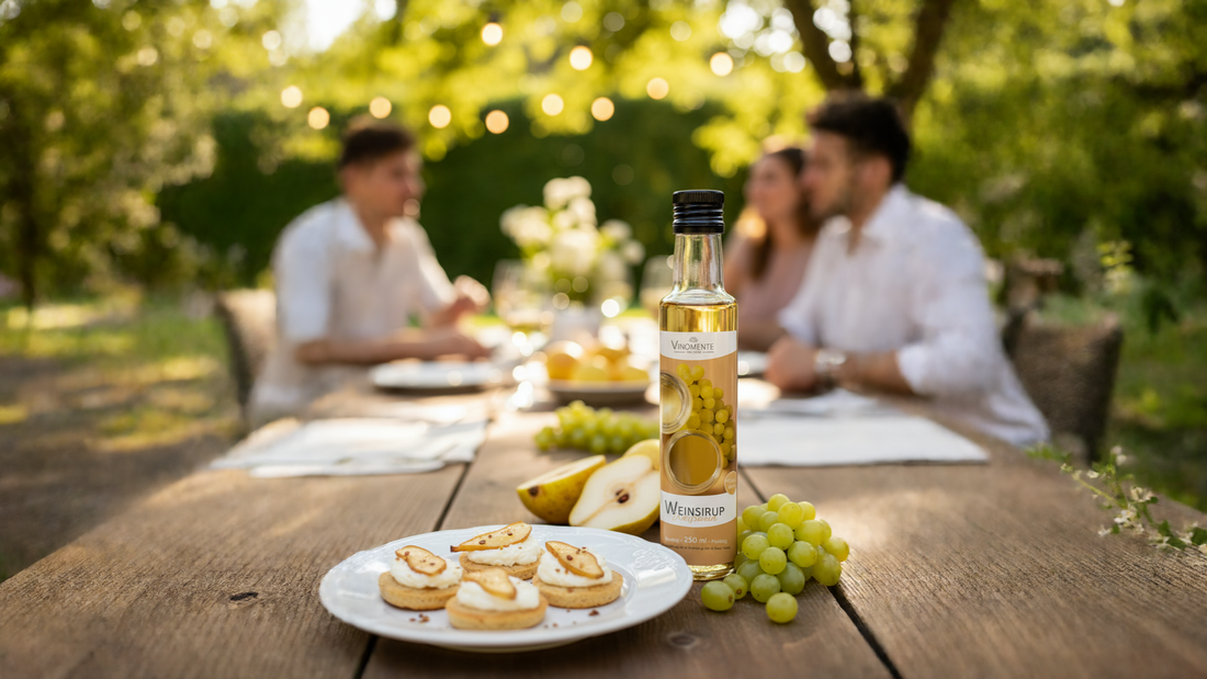 Käse-Crostini mit Weinsirup Weißwein