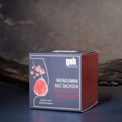 Weingummi mit 25% Wein – Quitte & Johannisbeere - 200g - Weingeschenk