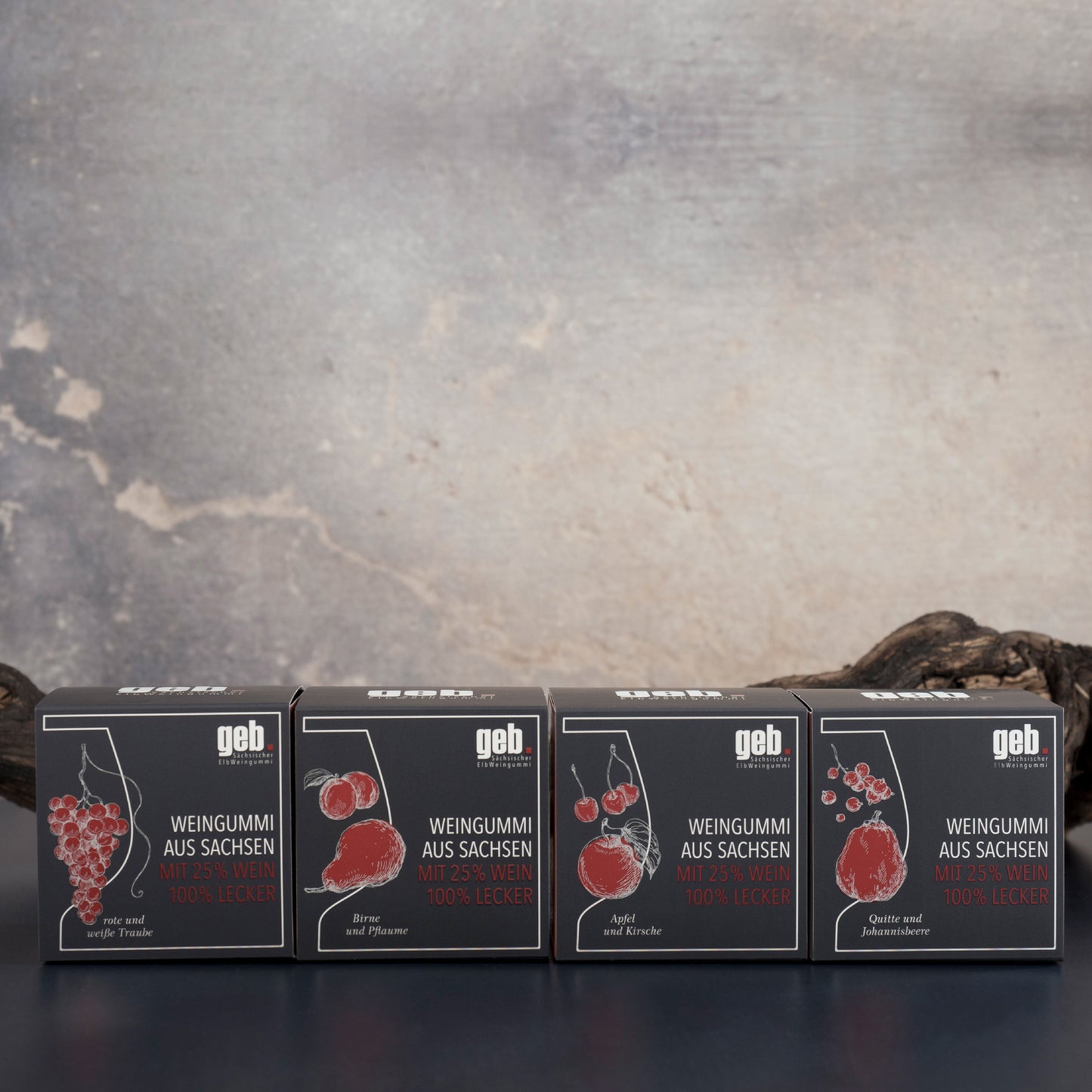 Weingummi mit 25% Wein – Apfel & Kirsche - 200g - Weingeschenk