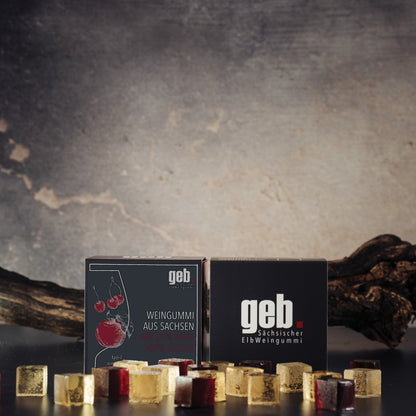 Weingummi mit 25% Wein – Apfel & Kirsche - 200g - Weingeschenk
