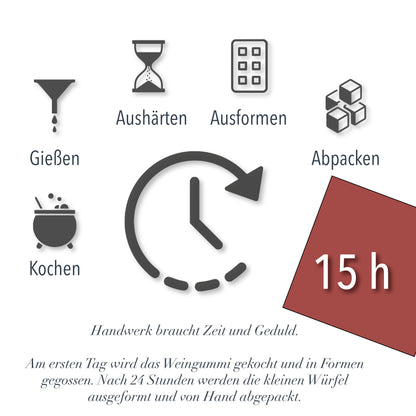 Weingummi mit 25% Wein – Quitte & Johannisbeere - 200g - Weingeschenk