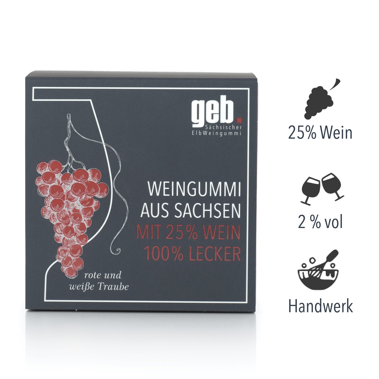 Weingummi mit 25% Wein - ElbWeingummi Quartett