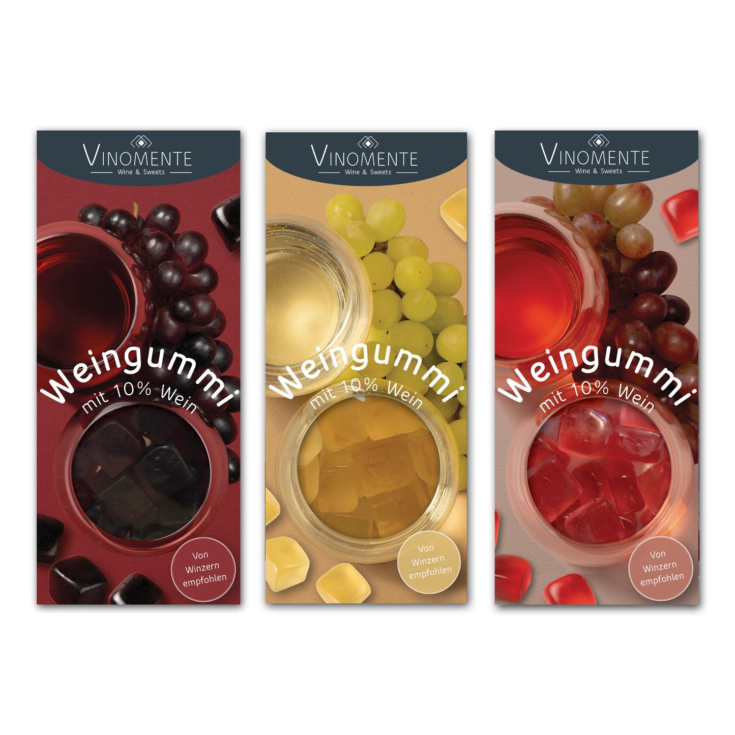 Weingummi mit 10% Wein - Alternative zur Praline für den Handel