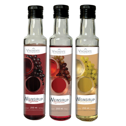 Weinsirup-Bundle - 3 x 250ml - Weingeschmack ready to use