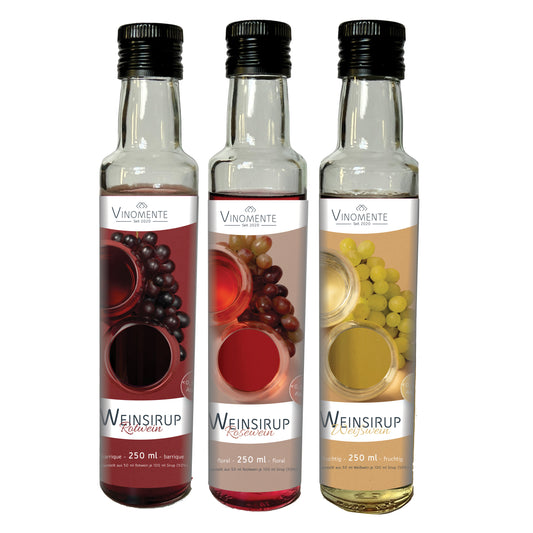 Weinsirup-Bundle - 3 x 250ml - Weingeschmack ready to use
