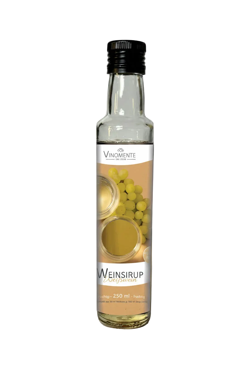 Weinsirup - Weißwein fruchtig - 250ml - Süße Weißweinnoten für Dessert & Drinks