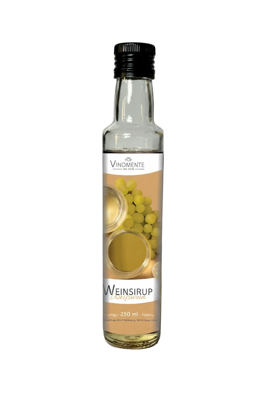 Weinsirup - Weißwein fruchtig - 250ml - Süße Weißweinnoten für Dessert & Drinks