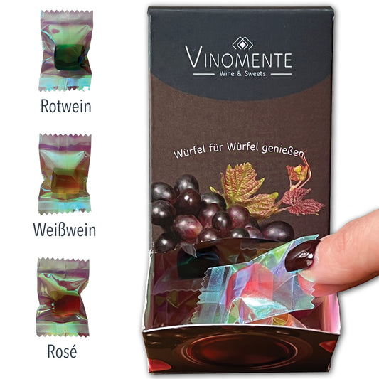 WinzerBox Minis - Weingummi Spenderbox mit 10% Wein - 100g