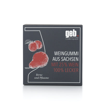 Weingummi mit 25% Wein – Birne & Pflaume - 200g - Weingeschenk