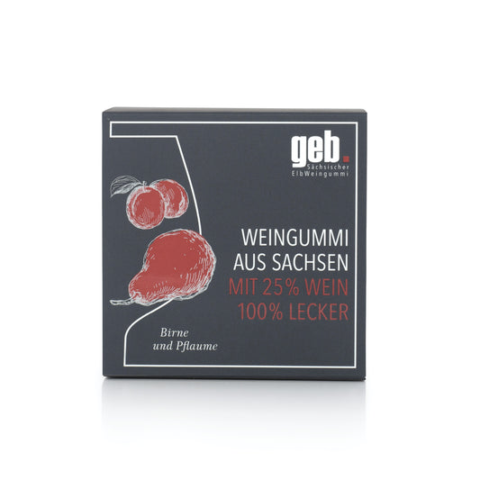Weingummi mit 25% Wein – Birne & Pflaume - 200g - Weingeschenk