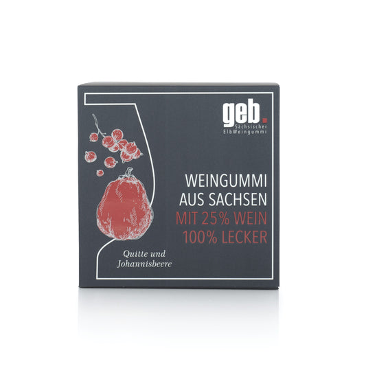 Weingummi mit 25% Wein – Quitte & Johannisbeere - 200g - Weingeschenk