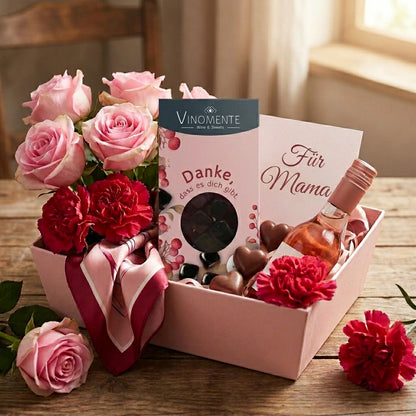 Glückwunsch-Mini Weingummi Rotwein Rotrwein, Danke, Weingeschenk, Geschenk für Weinliebhaber, Geschenk Muttertag, Gastgeschenk,  Vinomente - eine Marke der W&S Wine & Sweets GmbH