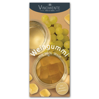 Weingummi mit 10% Weißwein - 150g - Weingeschenk, Gastgeschenk, Mitbringsel