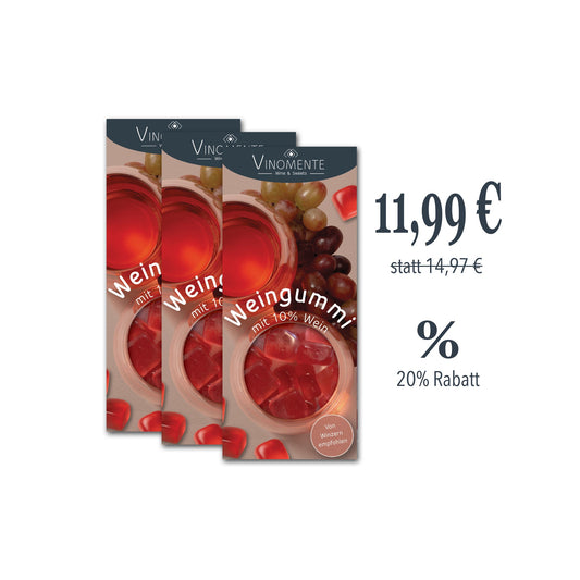 Rosé-Bundle - 3 x 150g - Weingeschenk, Gastgeschenk, Mitbringsel